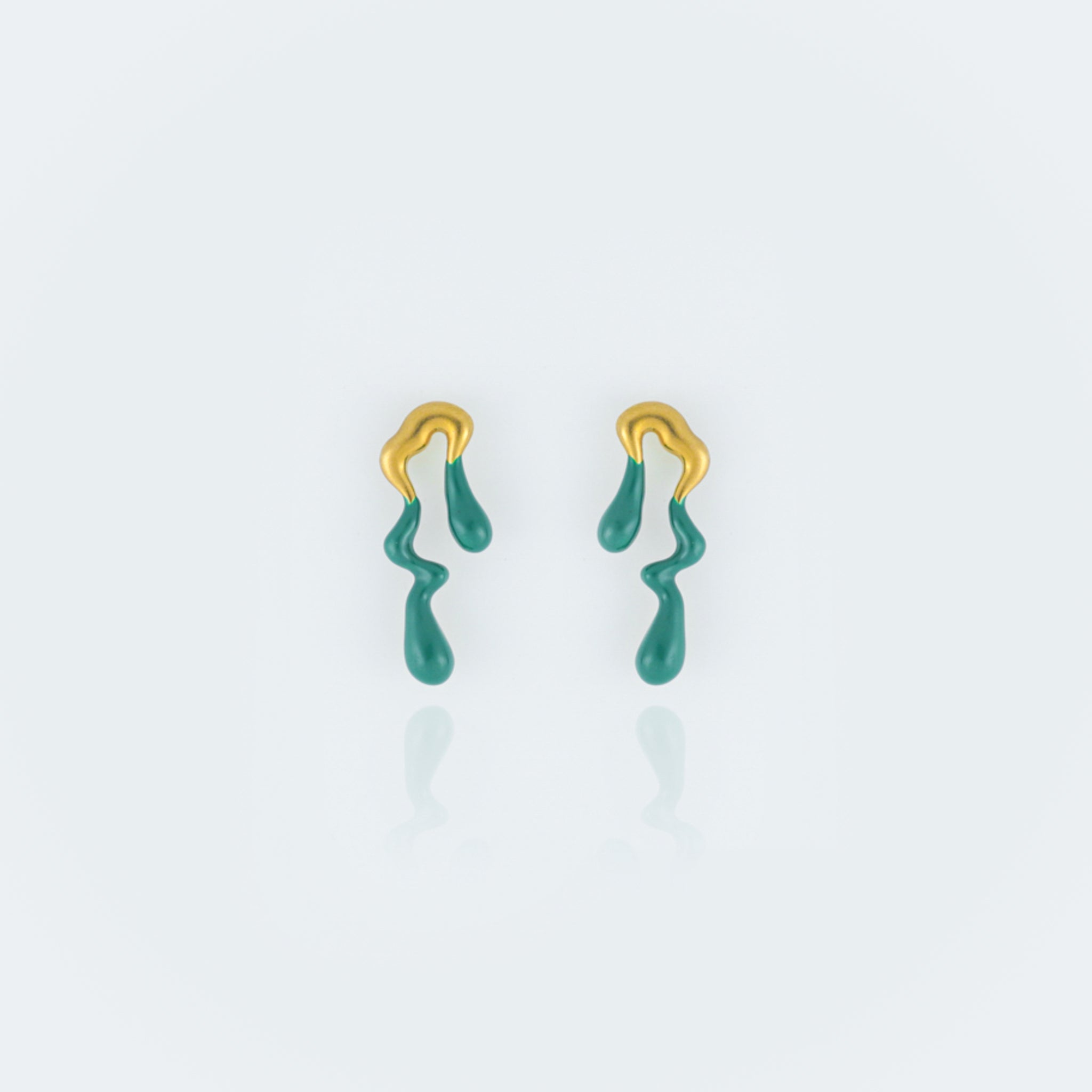 Starborn Earrings - Gold / Green