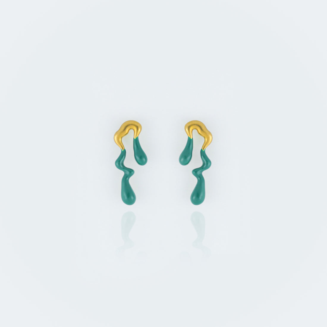 Starborn Earrings - Gold / Green