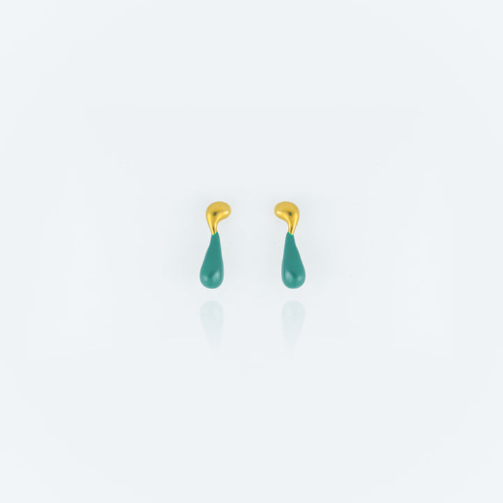 Starborn Earrings - Green / Gold