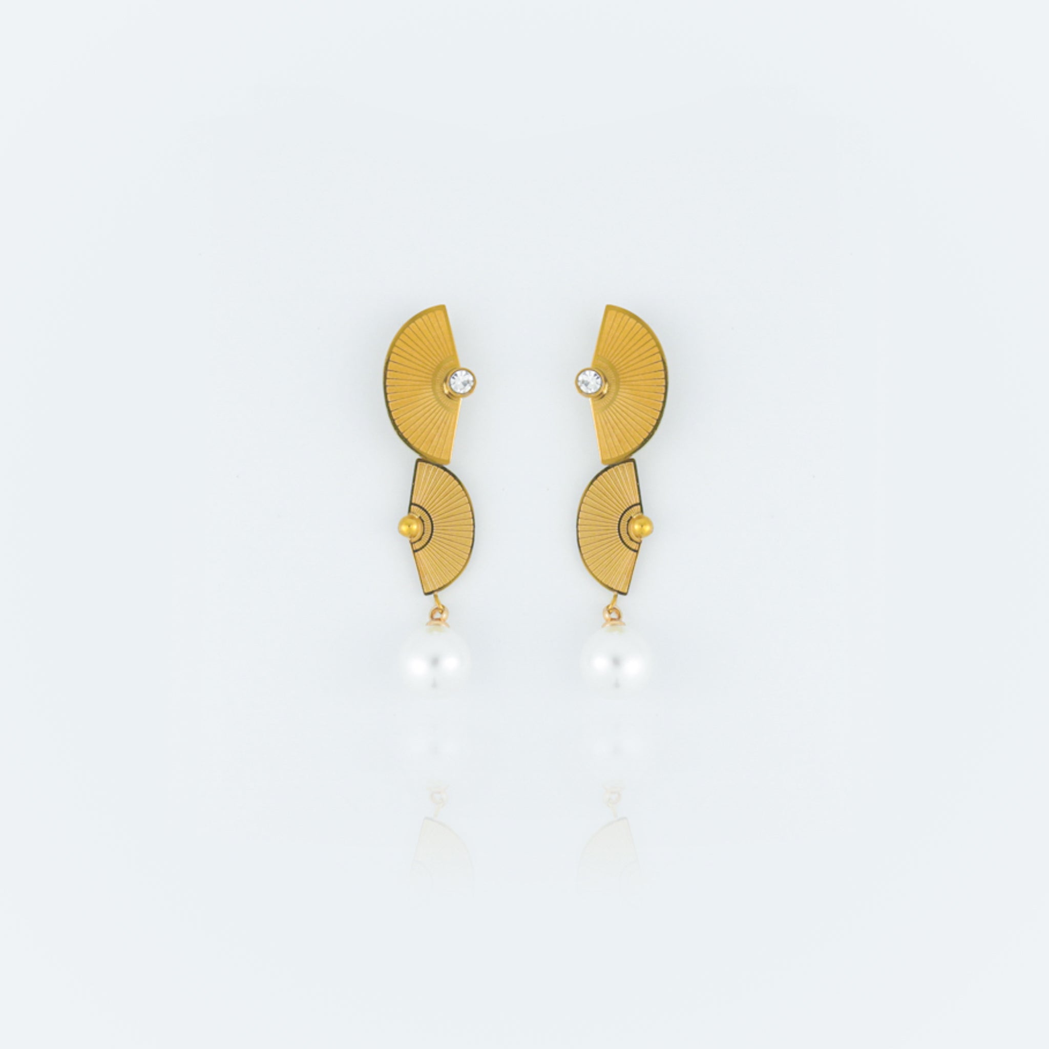 Half Moon Block Earrings