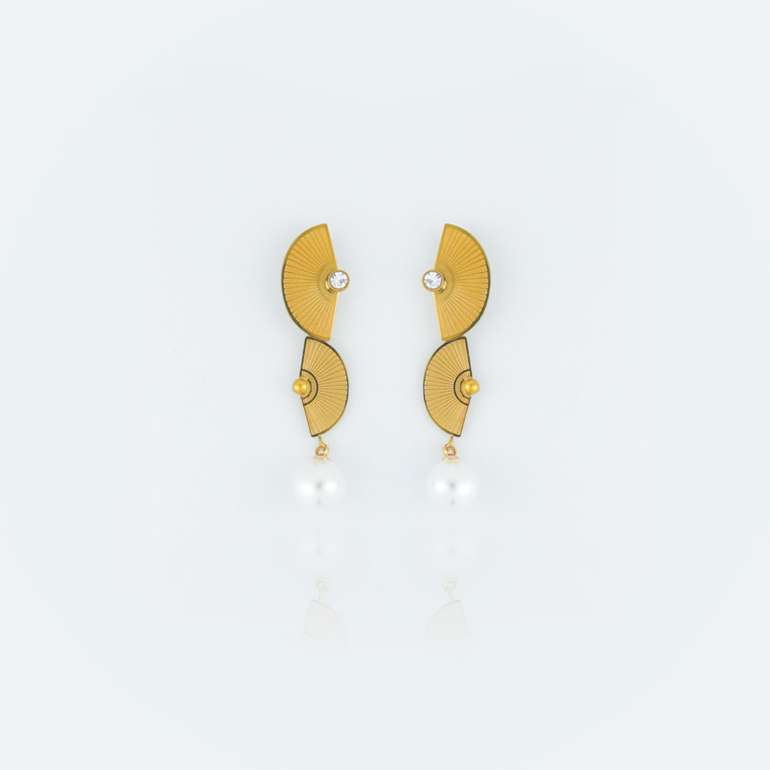Half Moon Block Earrings