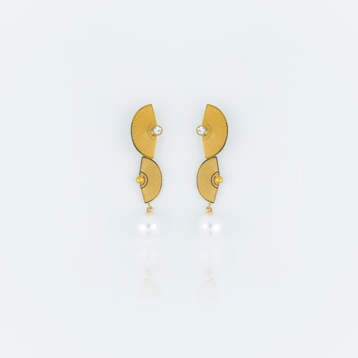 Half Moon Block Earrings