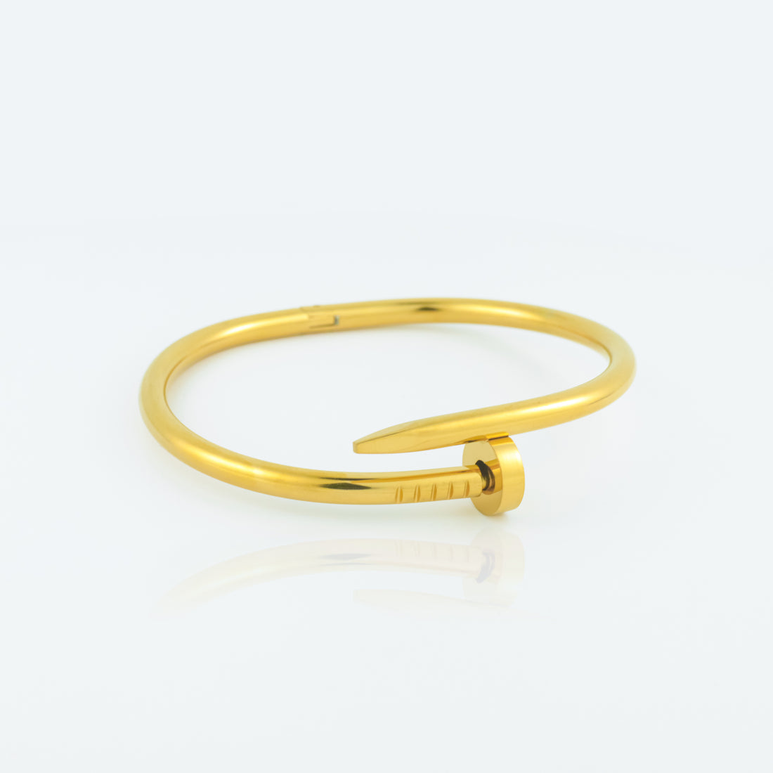 Nail Bangle Bracelet Gold