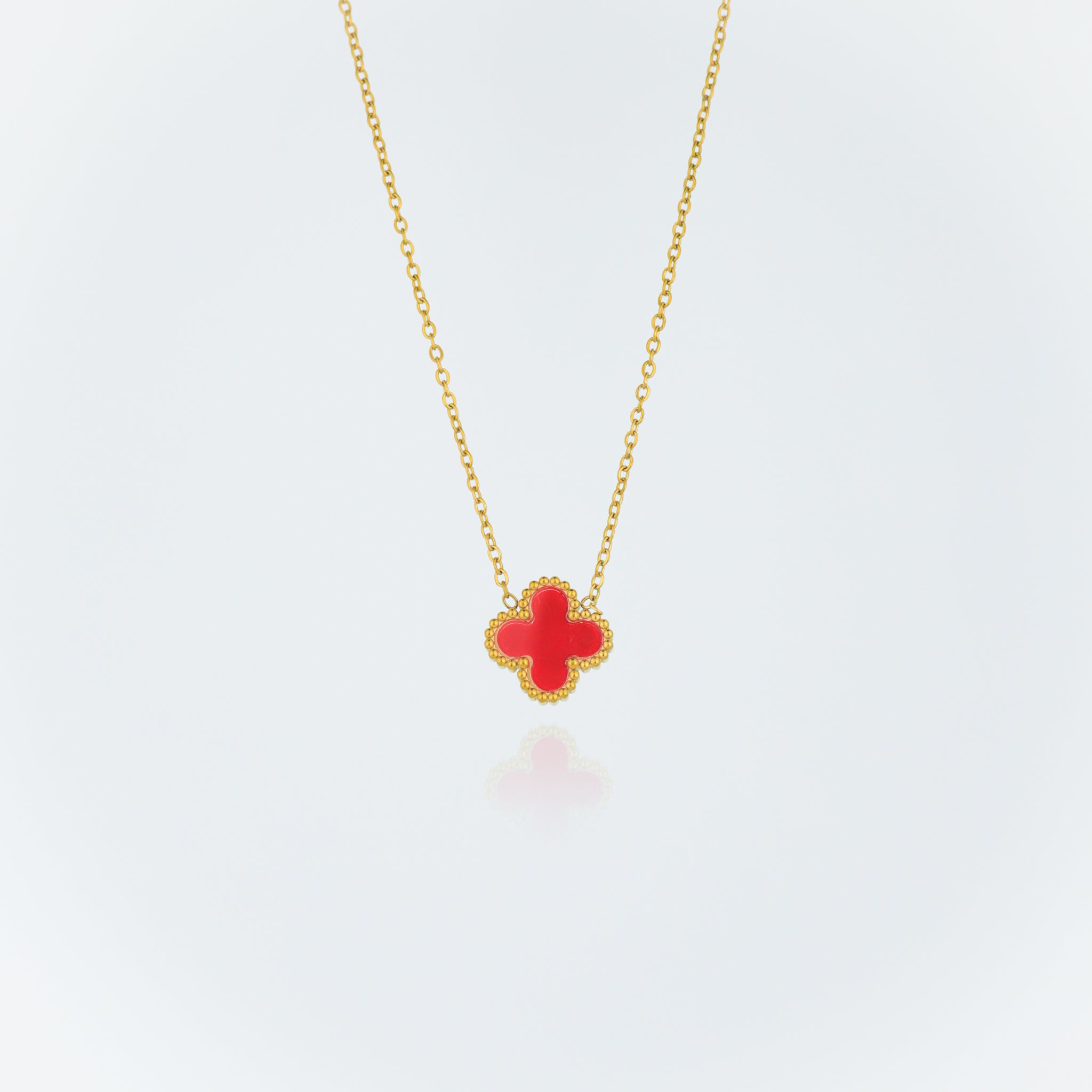 Aurora Strand Necklace - Red