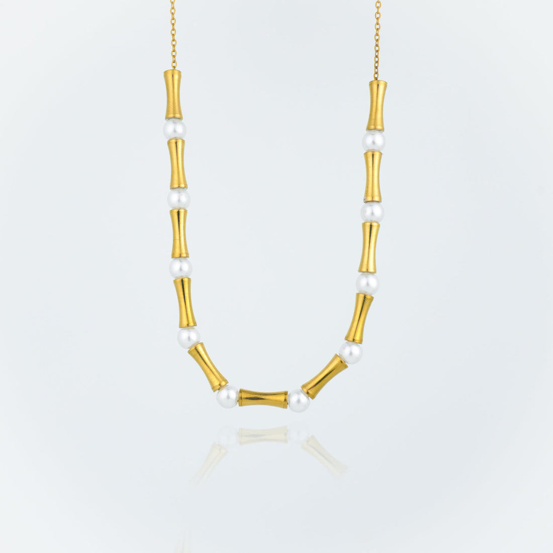 Gold Pearl Necklace