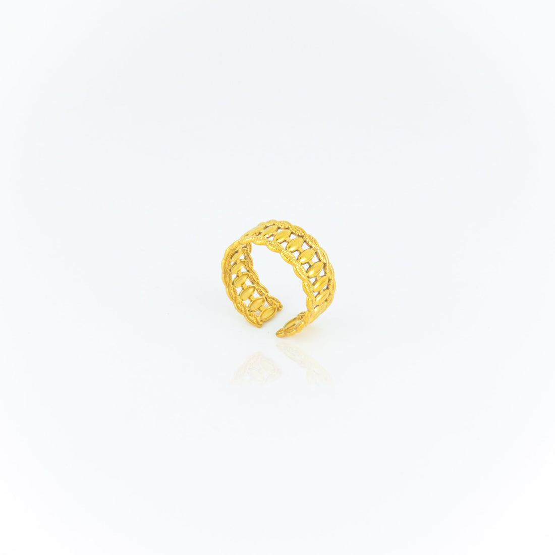 Column Adjustable Band Ring