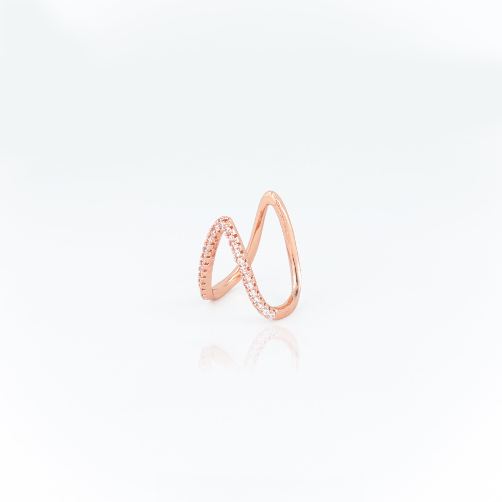 Prism Edge Ring - Rosegold