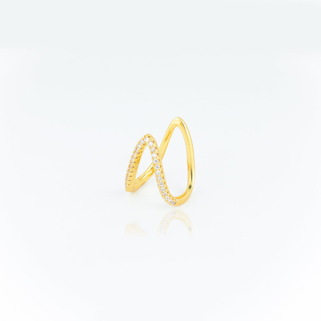 Prism Edge Ring- Gold