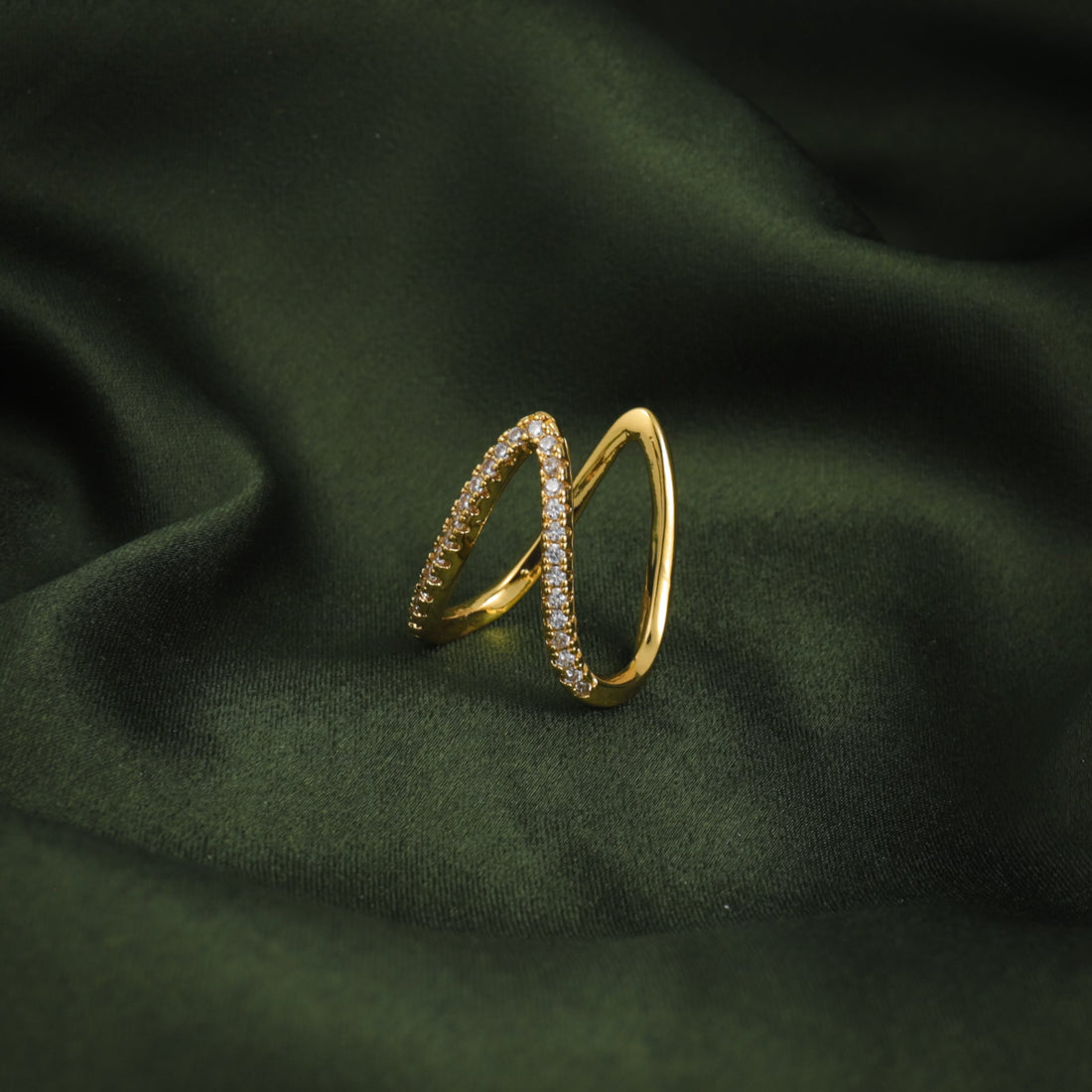 Prism Edge Ring- Gold