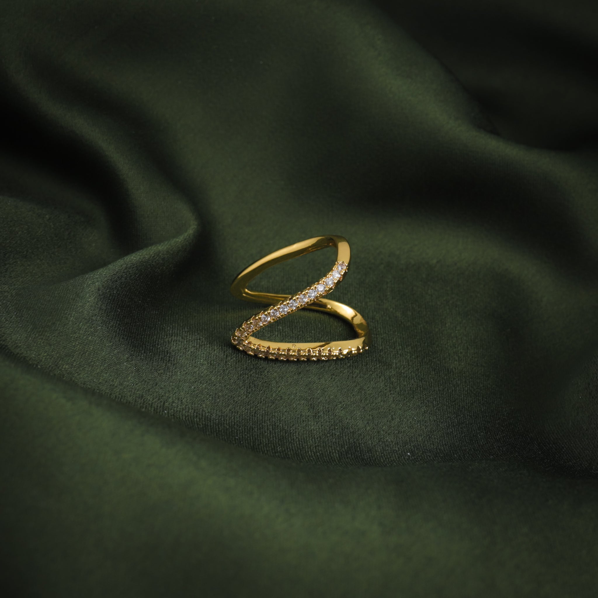 Prism Edge Ring- Gold