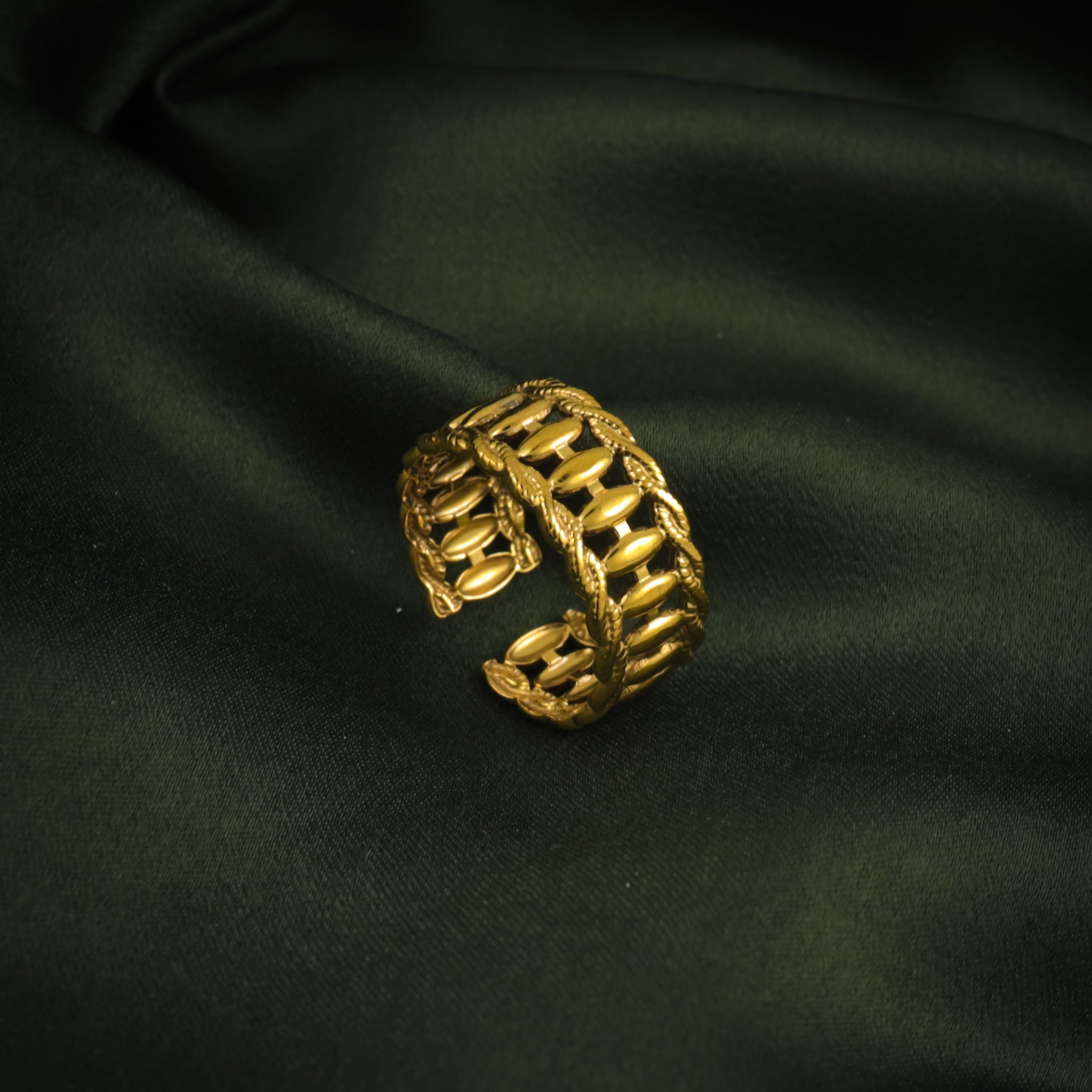 Column Adjustable Band Ring