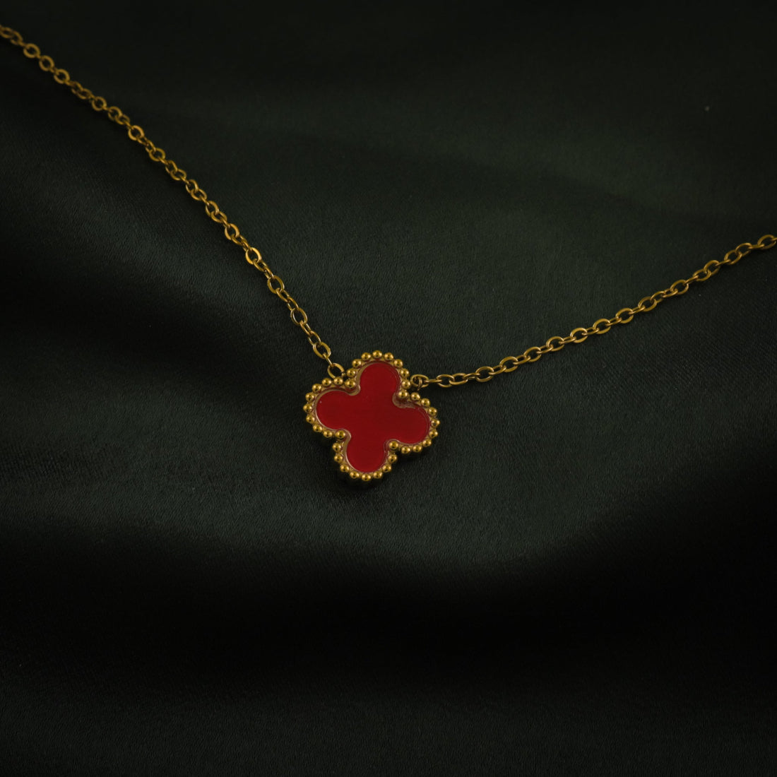 Aurora Strand Necklace - Red