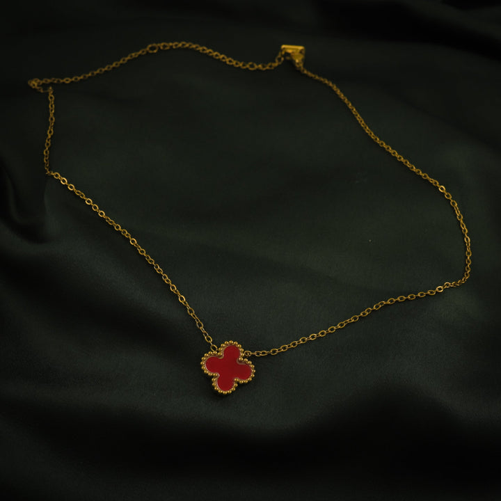 Aurora Strand Necklace - Red