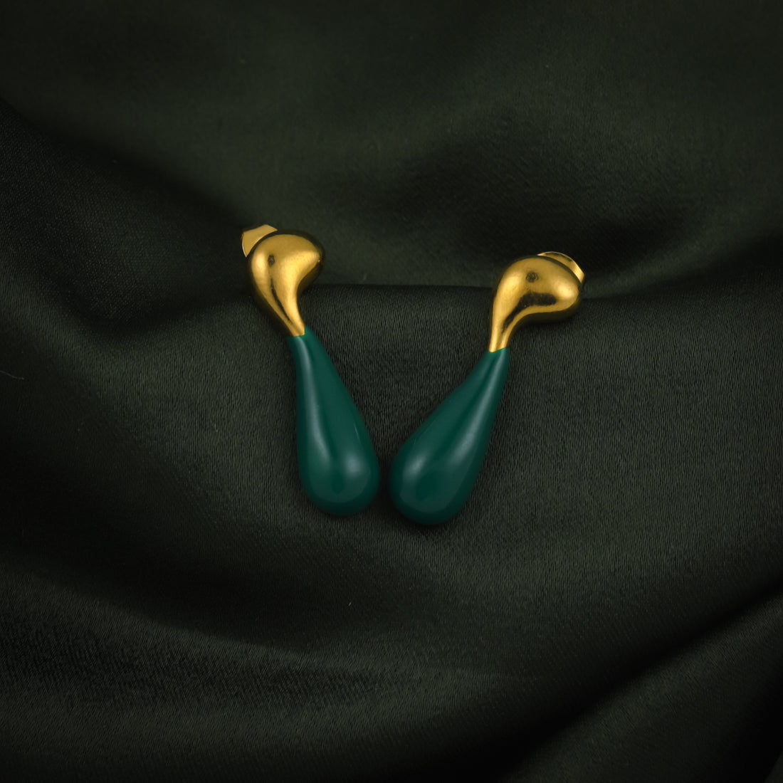 Starborn Earrings - Green / Gold