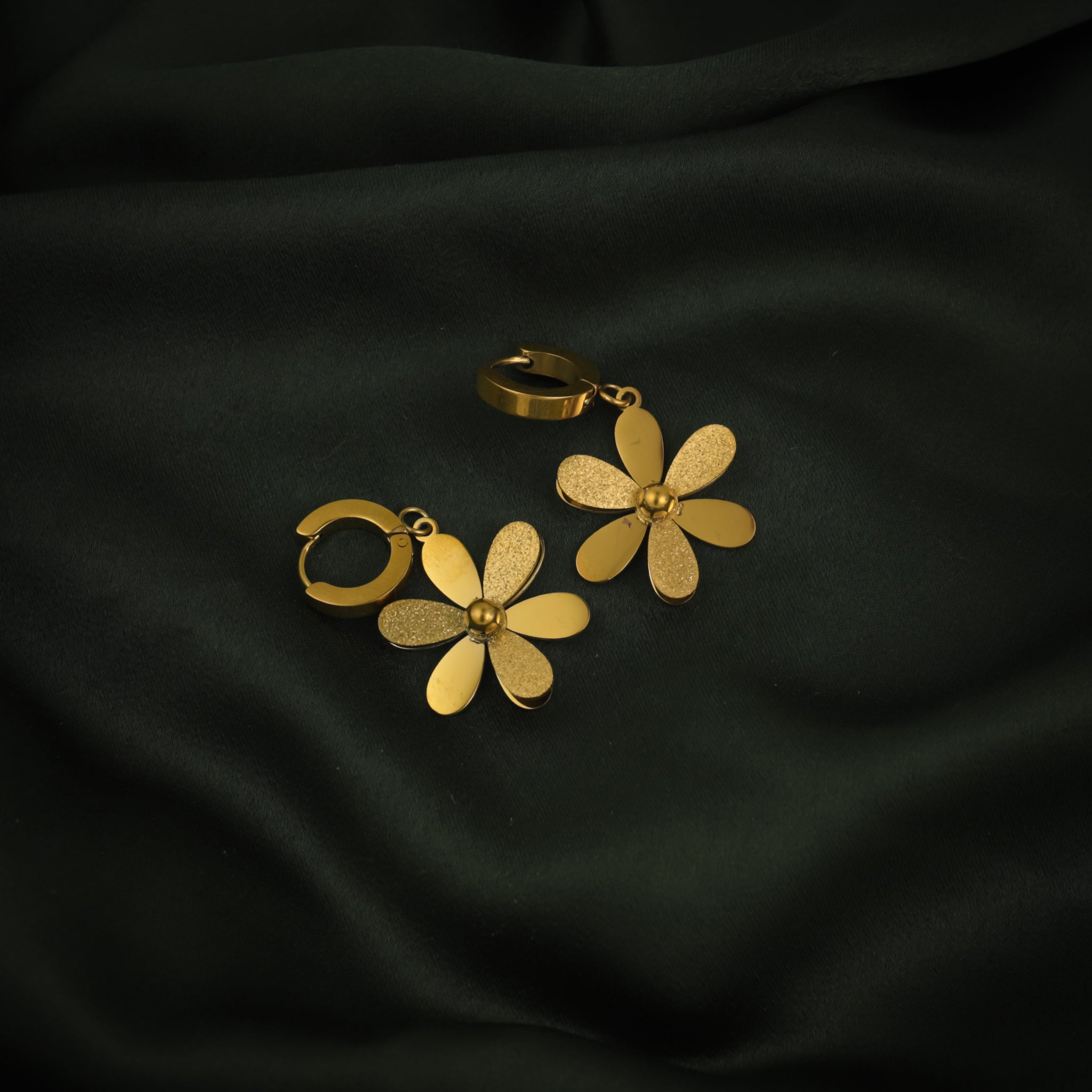 Golden Fleur Earrings
