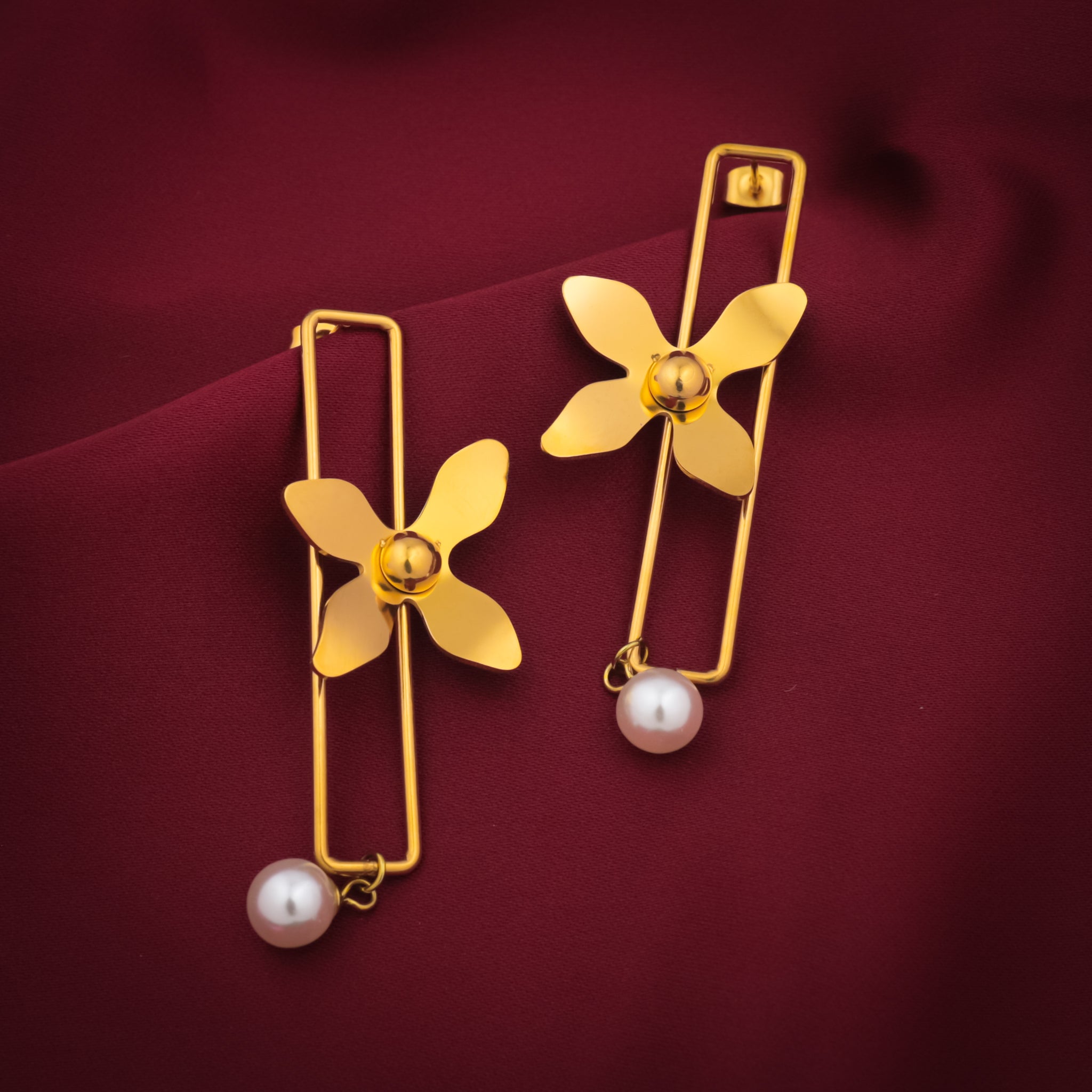 Palm Flower Earrings