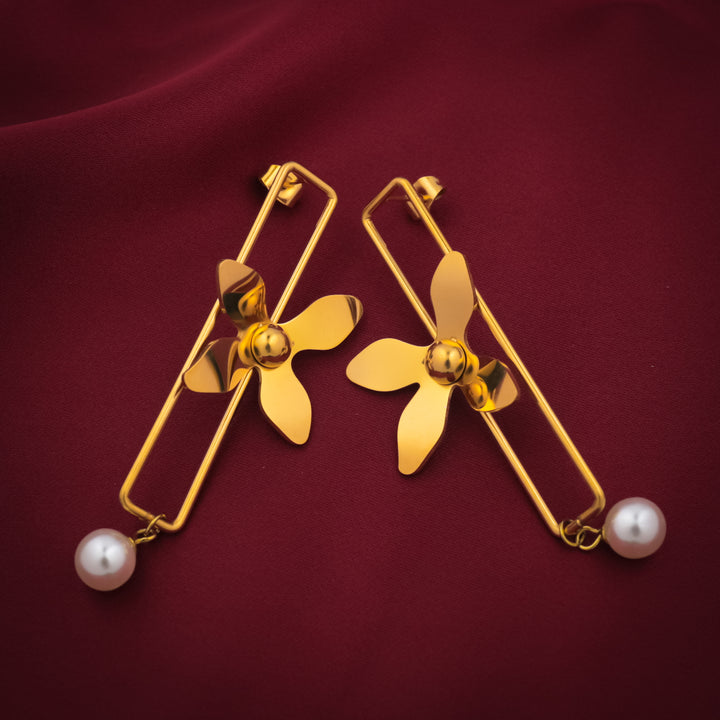 Palm Flower Earrings