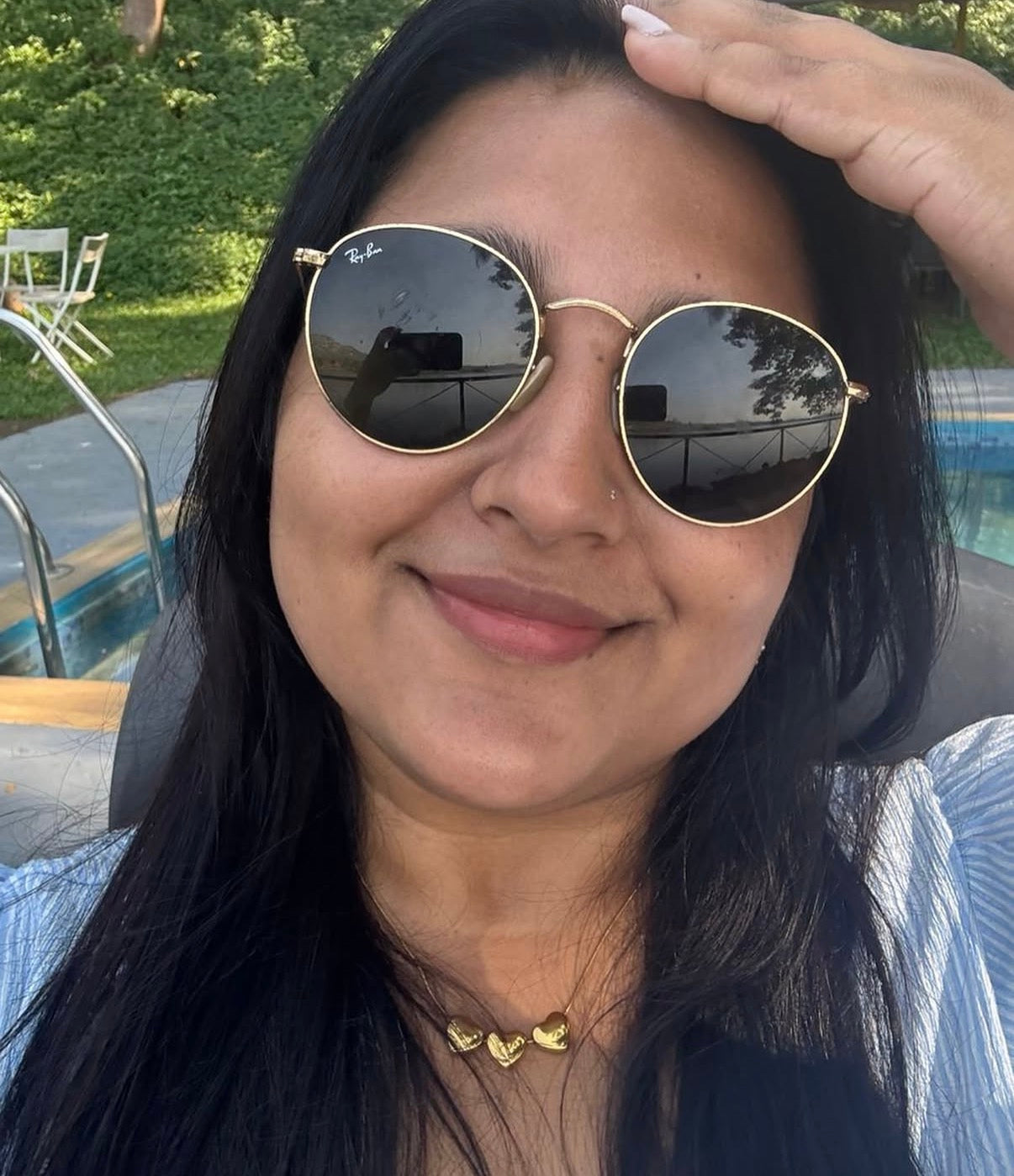 My necklace didn't tarnish after a dip in the pool - so happy!