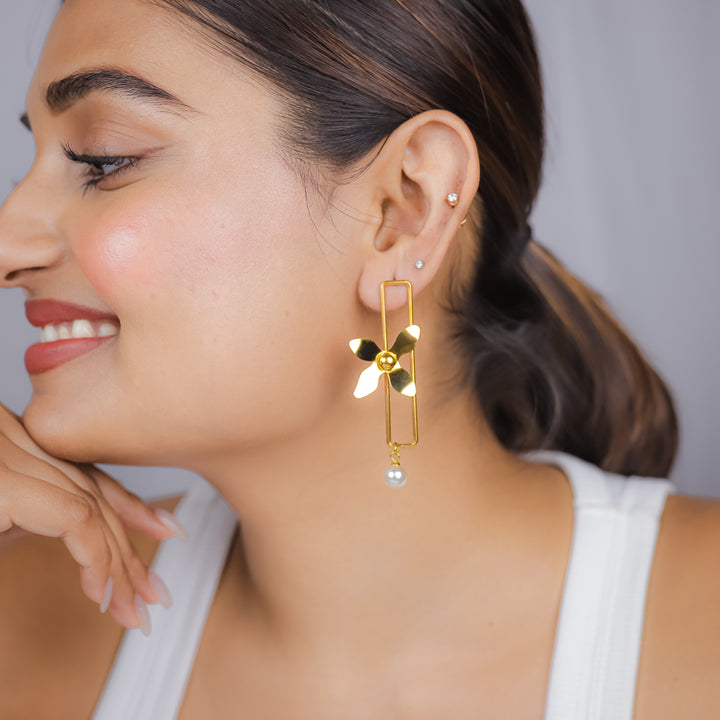 Palm Flower Earrings